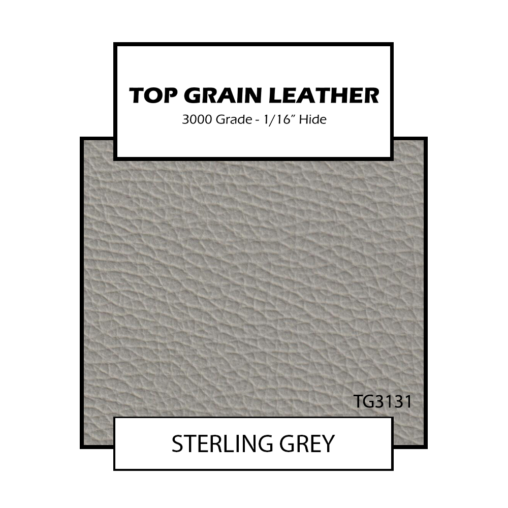Top Grain Leather - Sterling Grey