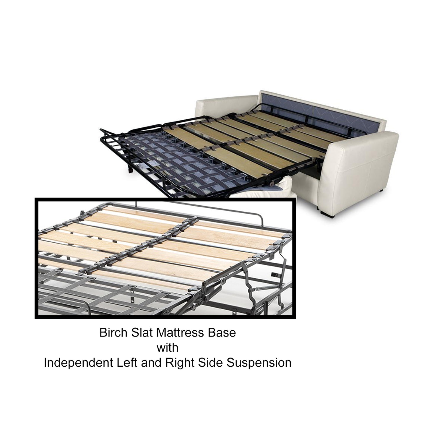 Birch slat mattress base