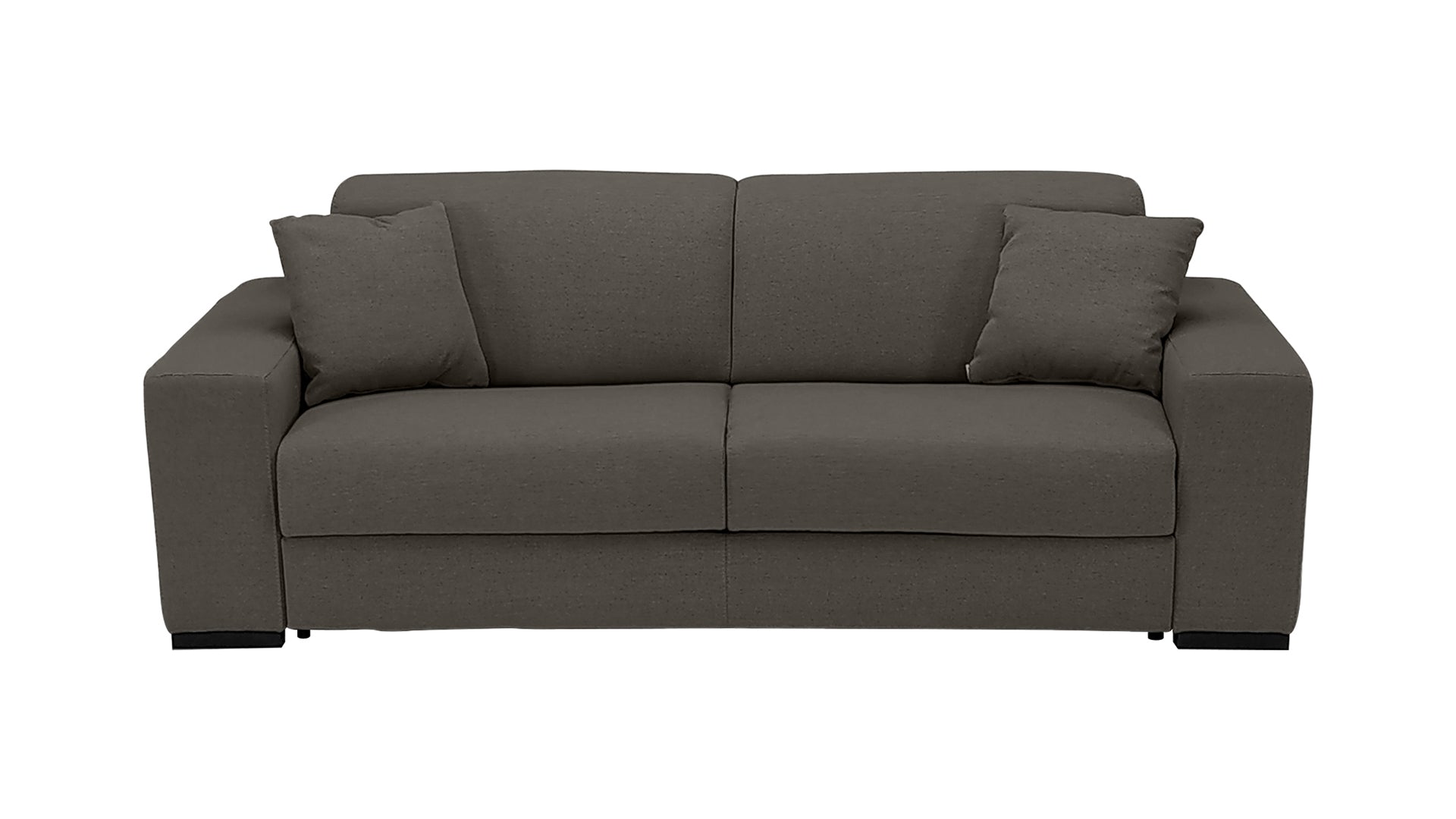 MONA • 88” Queen Size Sofa Bed • Top Grain Leather Birch Slat Mattre