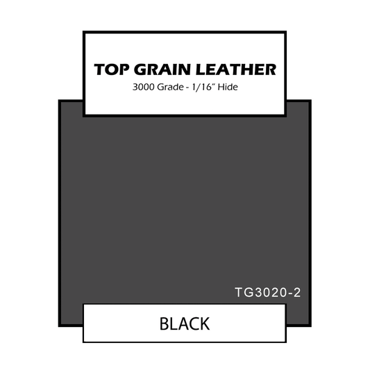 Top Grain Leather - Black