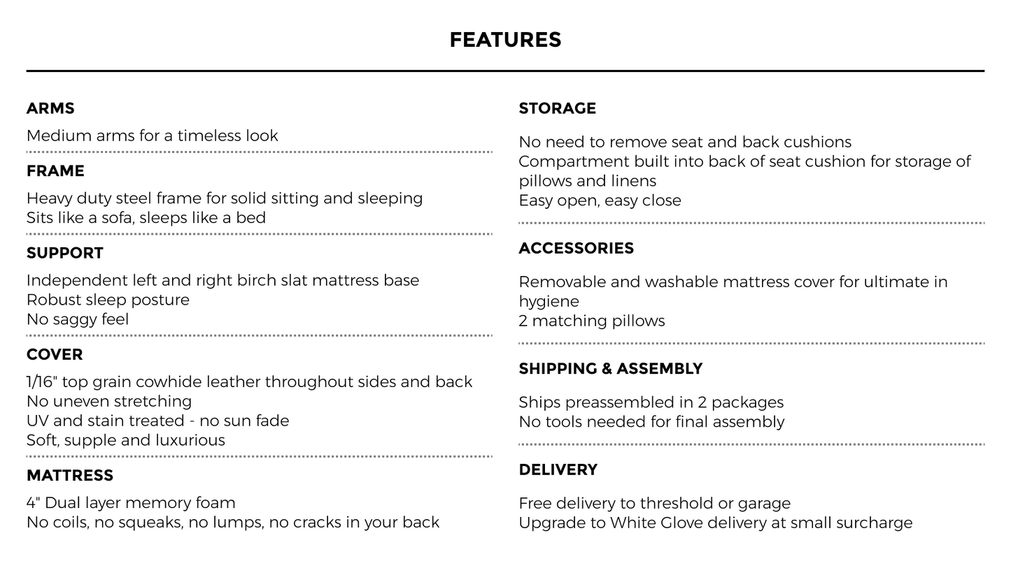 TRIXIE Made In Italy Queen Size Sofa Bed