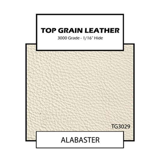 Top Grain Leather - Alabaster