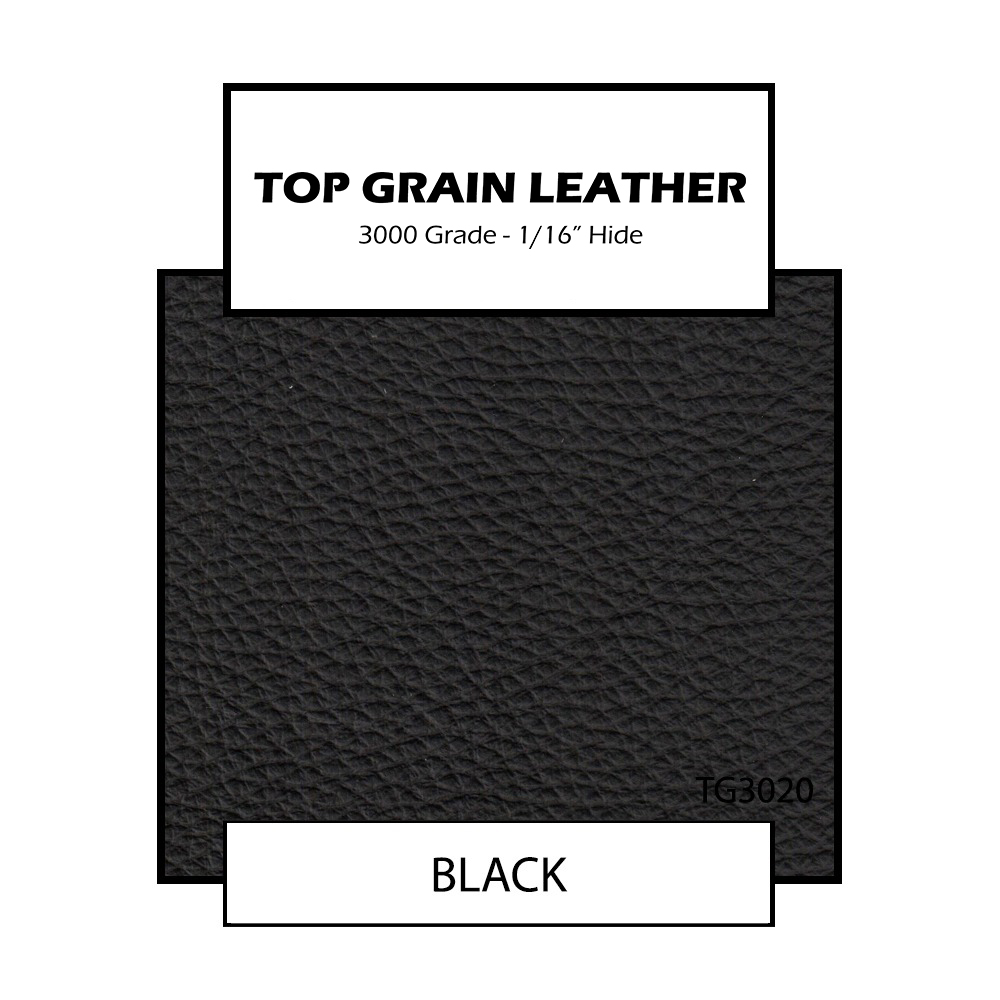 Top Grain Leather - Black