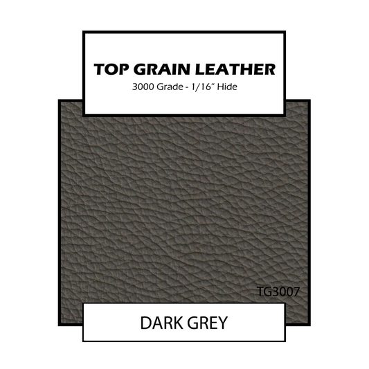 Top Grain Leather - Dark Grey