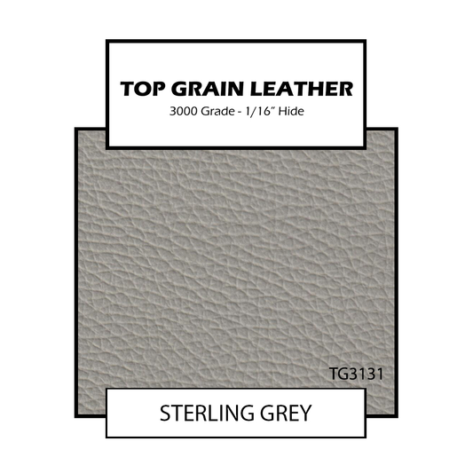Top Grain Leather - Sterling Grey